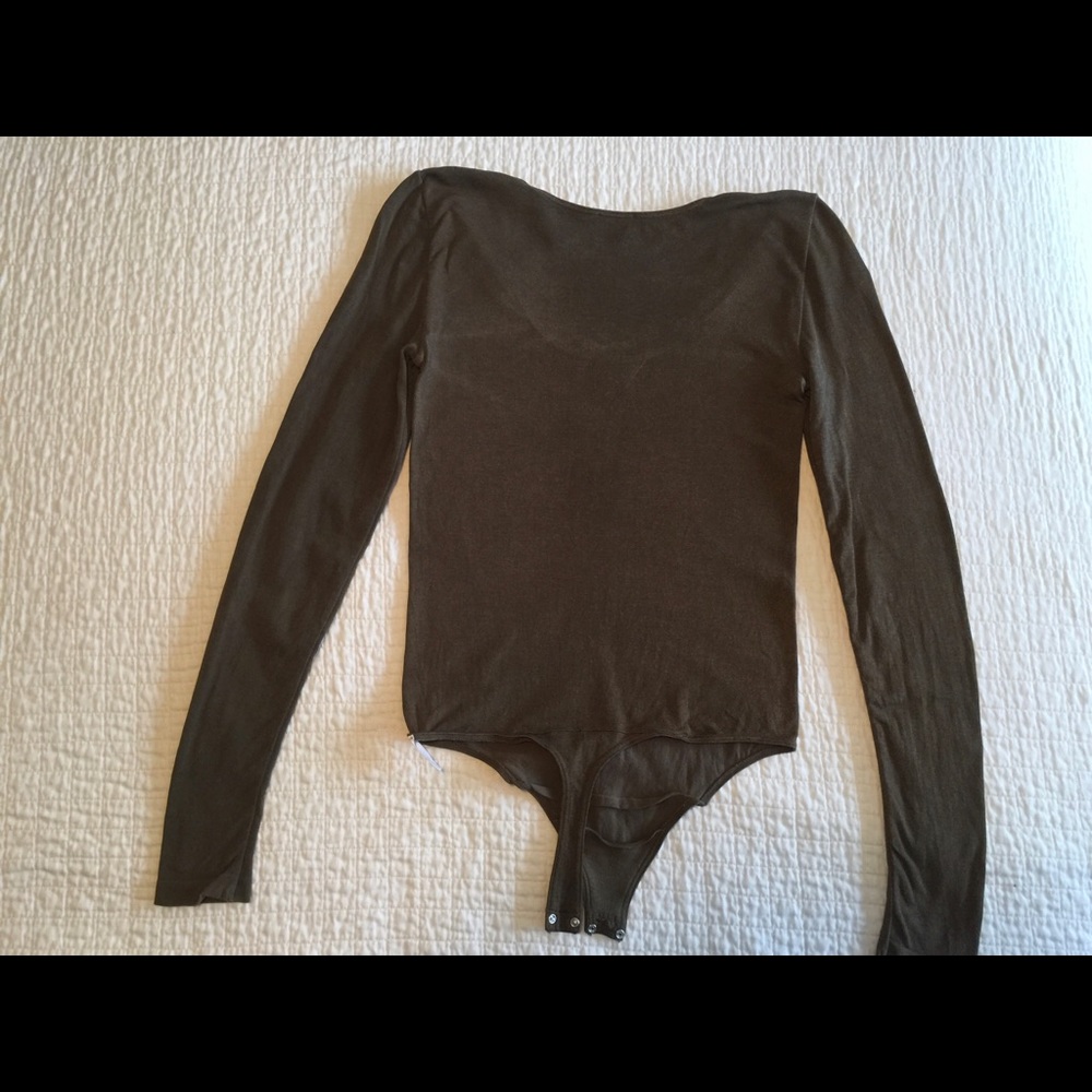 EUC Wolford bronze metallic body thong - Picture 3 of 14